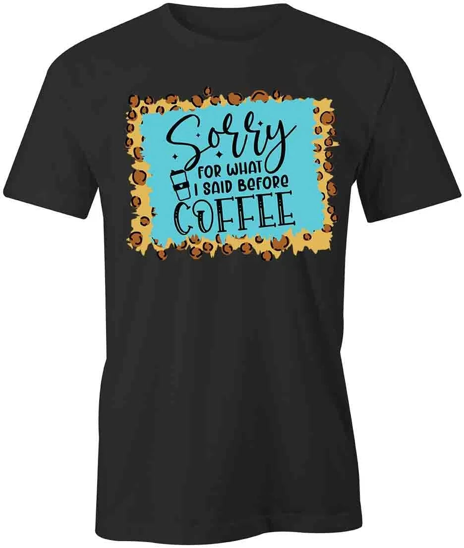 BEFORE COFFEE Short-Sleeved Cotton CLOTHING QUOTE - Adult & Kids T-Shirts, Sweatshirts & Hoodies apparel design preview 1