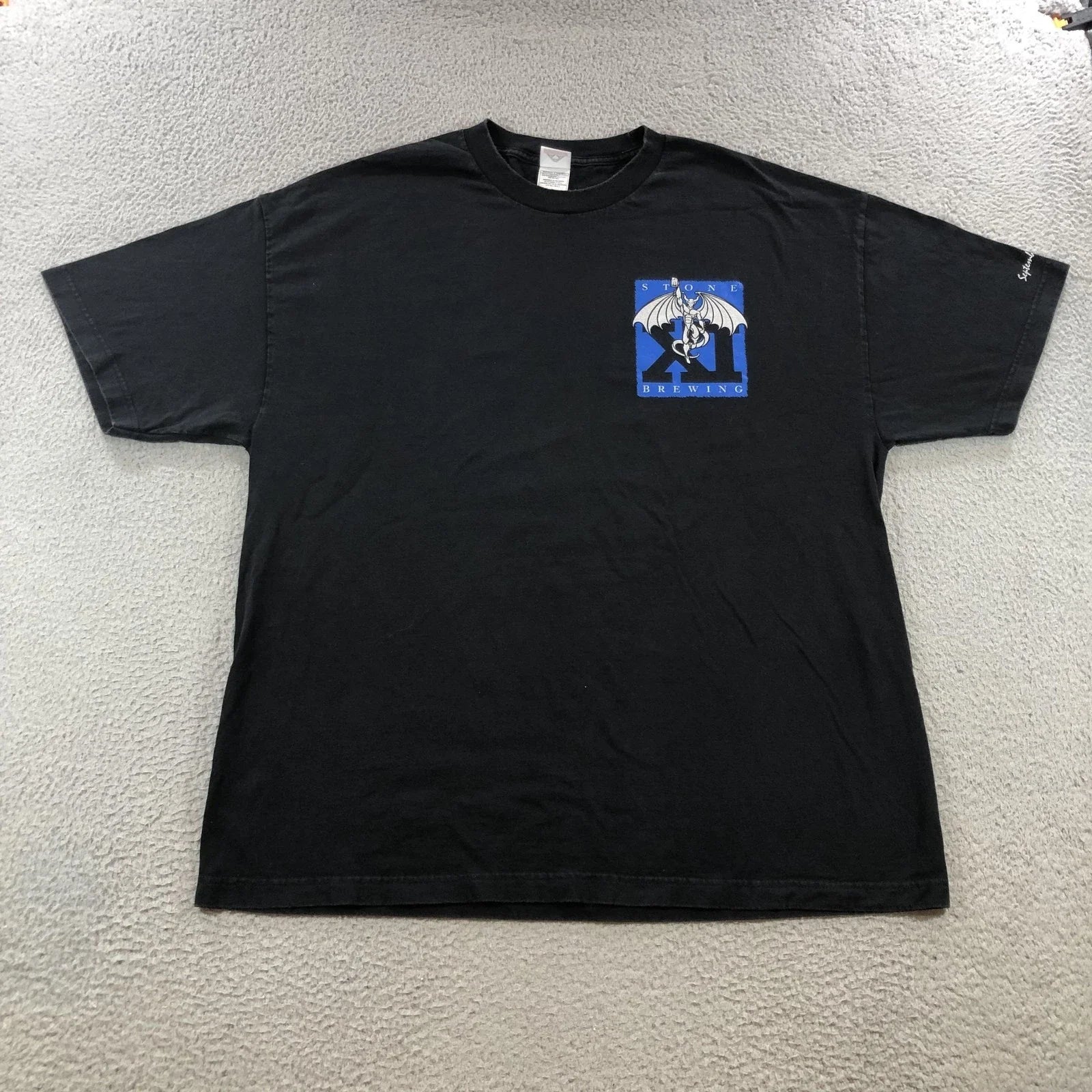 Stone Brewing Mens 2XL Black 11th Anniversary Beer - Adult & Kids T-Shirts, Sweatshirts & Hoodies apparel design preview 1