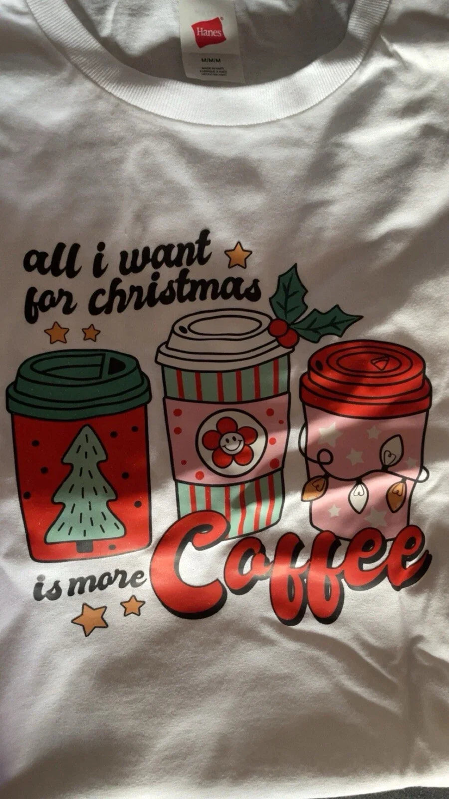 All I Want For Christmas Is More Coffee - Adult & Kids T-Shirts, Sweatshirts & Hoodies apparel design preview 1