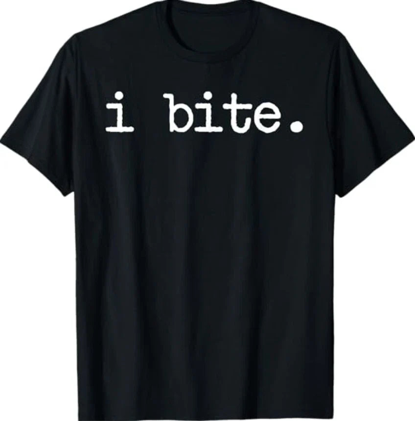 Inappropriate Funny I Bite Attitude Introvert - Adult & Kids T-Shirts, Sweatshirts & Hoodies apparel design preview 1