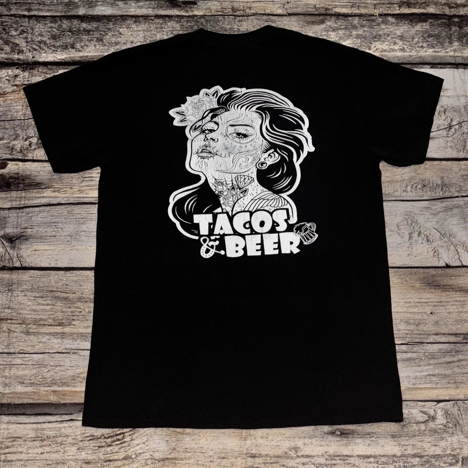 Tacos Beer Graphic Adult Size Medium - Adult & Kids T-Shirts, Sweatshirts & Hoodies apparel design preview 1