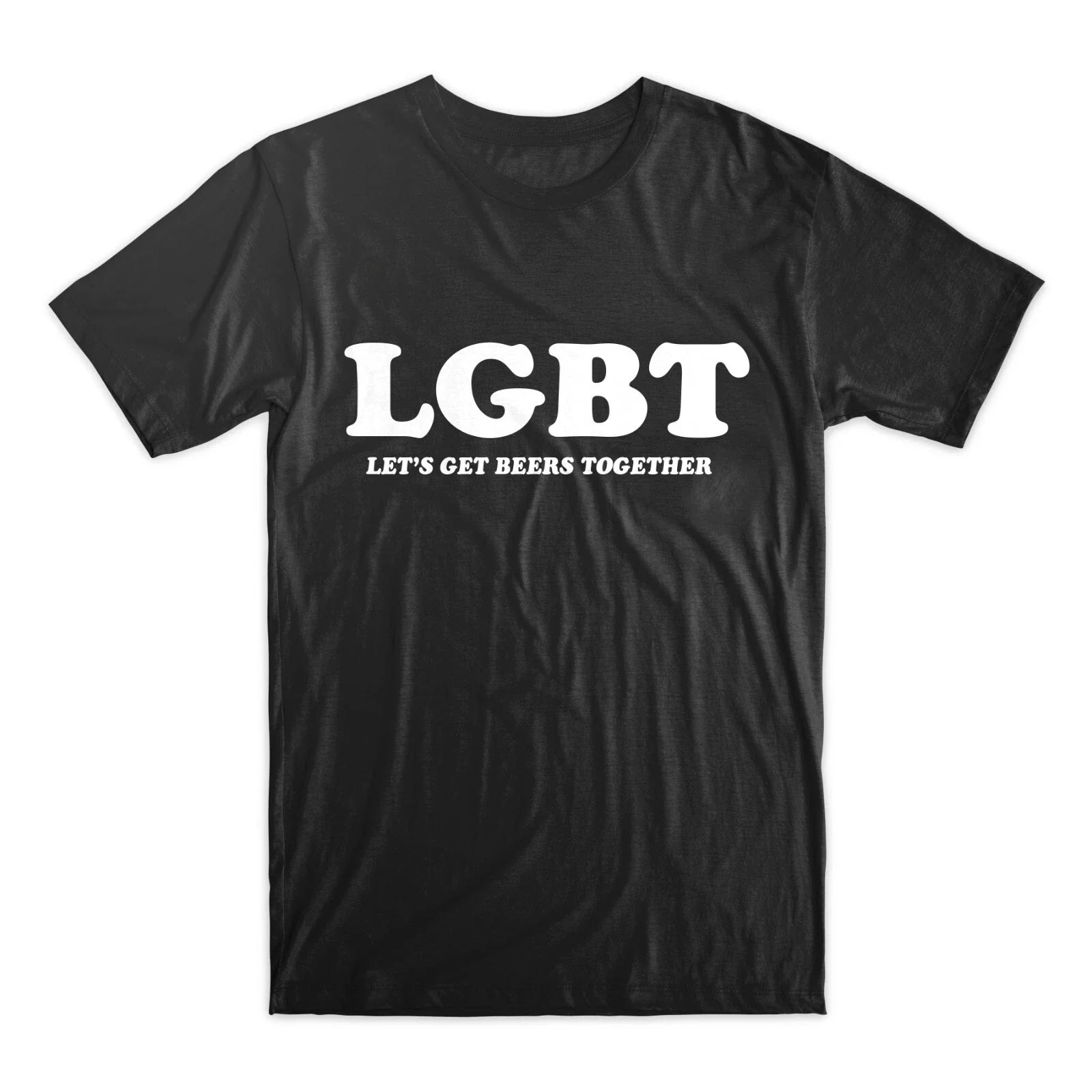 LGBT Let's Get Beers Together Funny Drinking - Adult & Kids T-Shirts, Sweatshirts & Hoodies apparel design preview 1