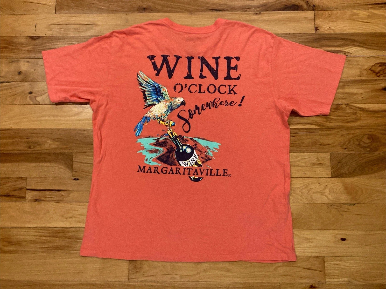 Its Wine O'Clock Somewhere Margaritaville Pigeon - Adult & Kids T-Shirts, Sweatshirts & Hoodies apparel design preview 1