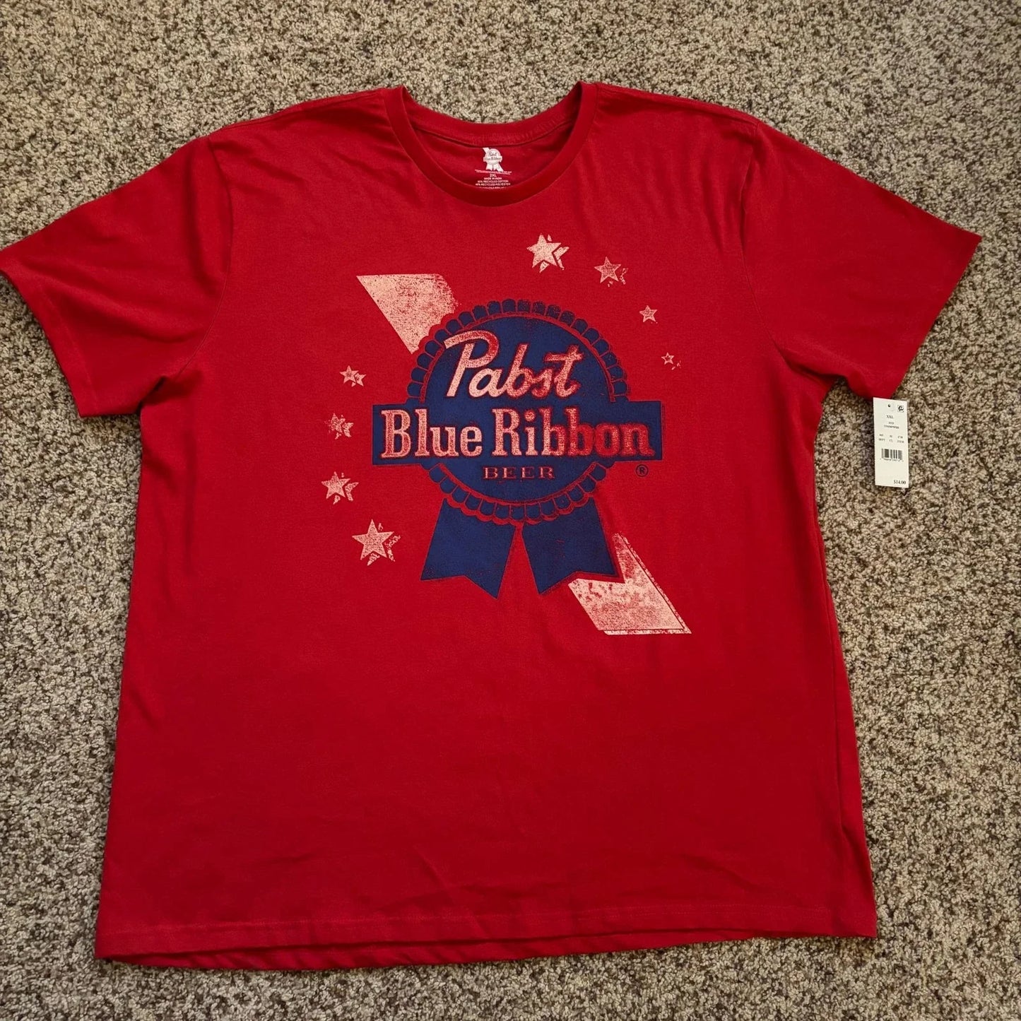 NWT Pabst Blue Ribbon Americana Red Graphic XL - Adult & Kids T-Shirts, Sweatshirts & Hoodies apparel design preview 1