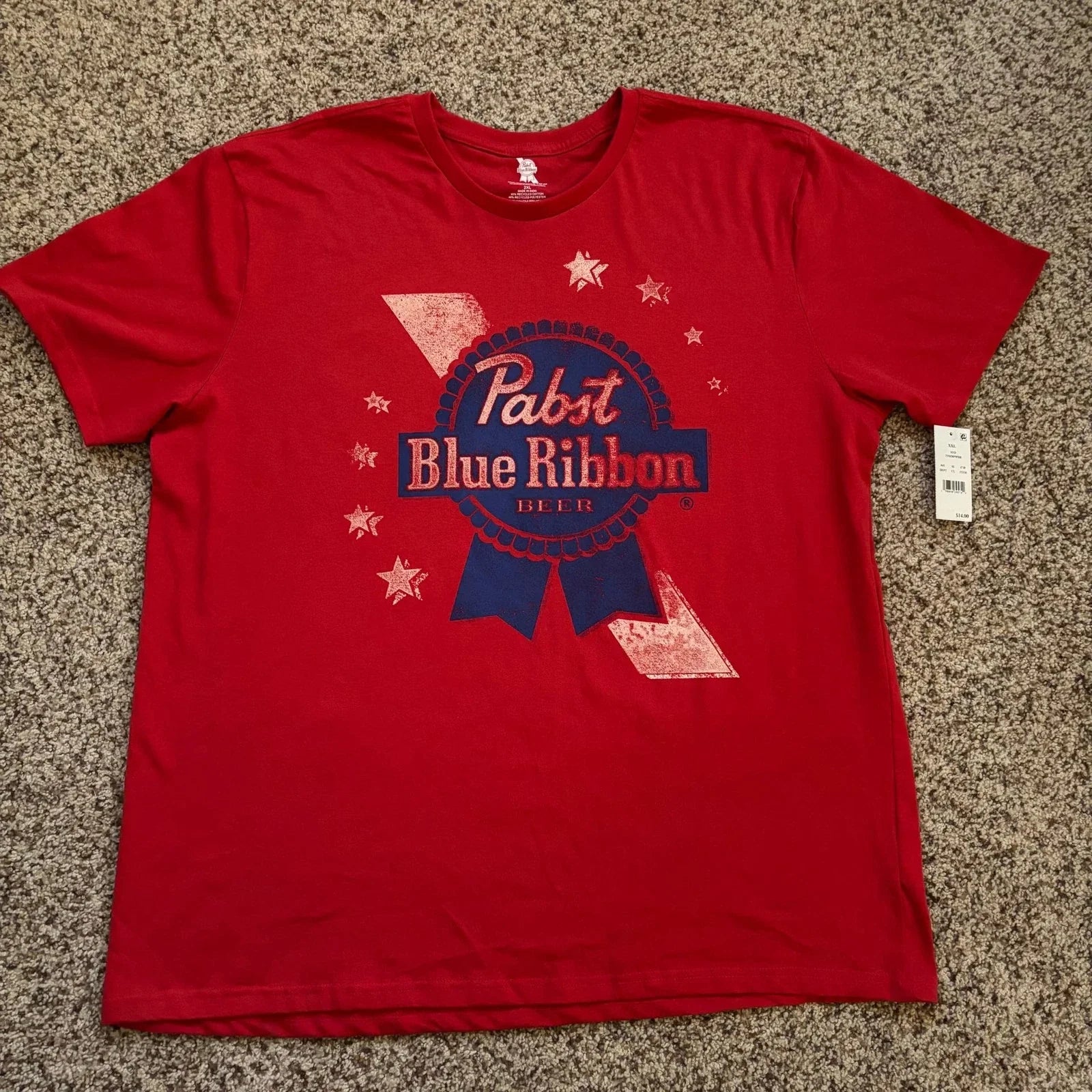 NWT Pabst Blue Ribbon Americana Red Graphic XL - Adult & Kids T-Shirts, Sweatshirts & Hoodies apparel design preview 1