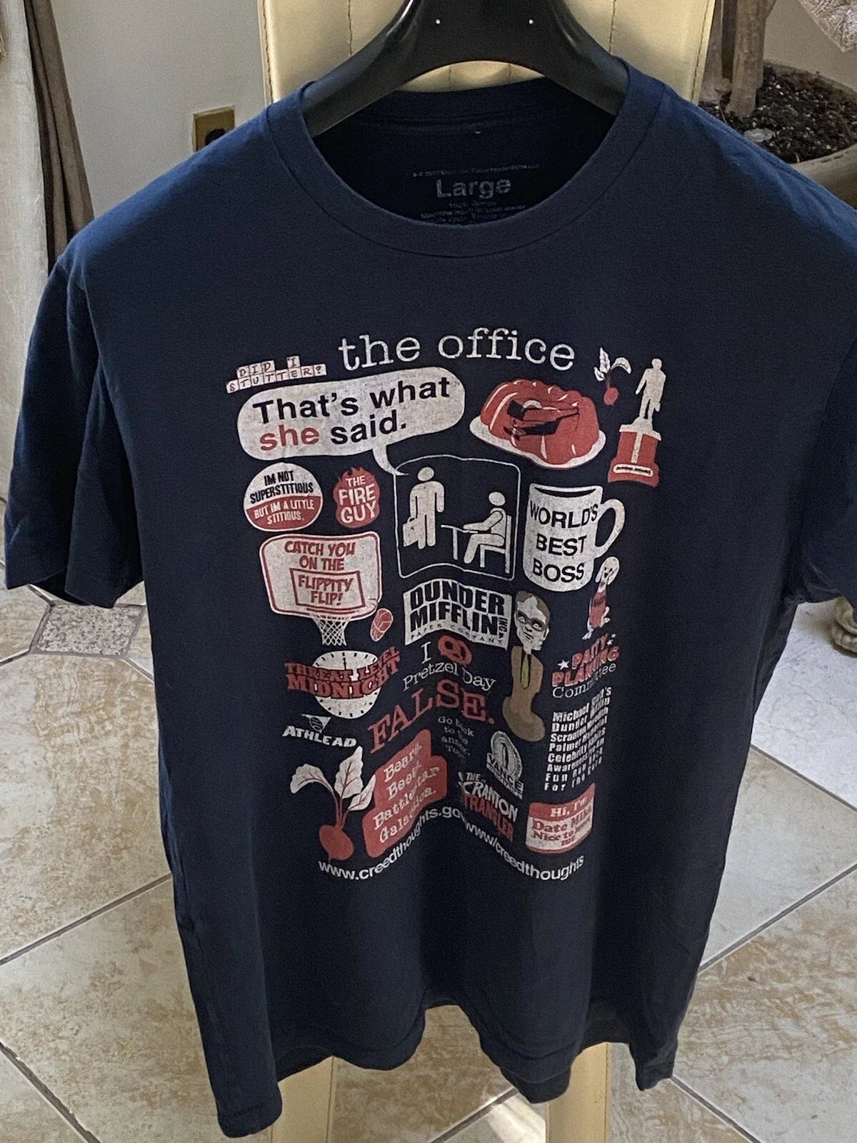 The Office That's What She Said Mens Size Large Black - Adult & Kids T-Shirts, Sweatshirts & Hoodies apparel design preview 1