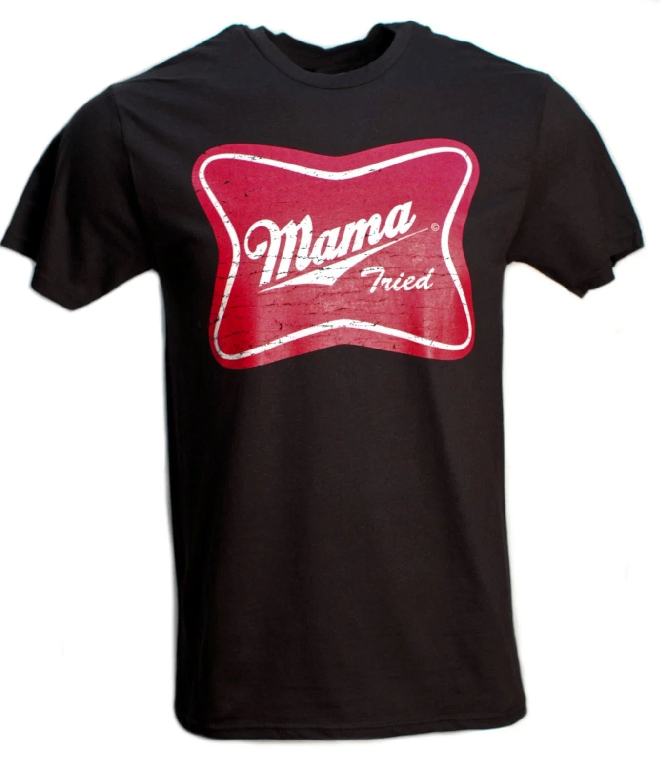 Mama Tried Black Distressed Logo Country Music S-3XL - Adult & Kids T-Shirts, Sweatshirts & Hoodies apparel design preview 1