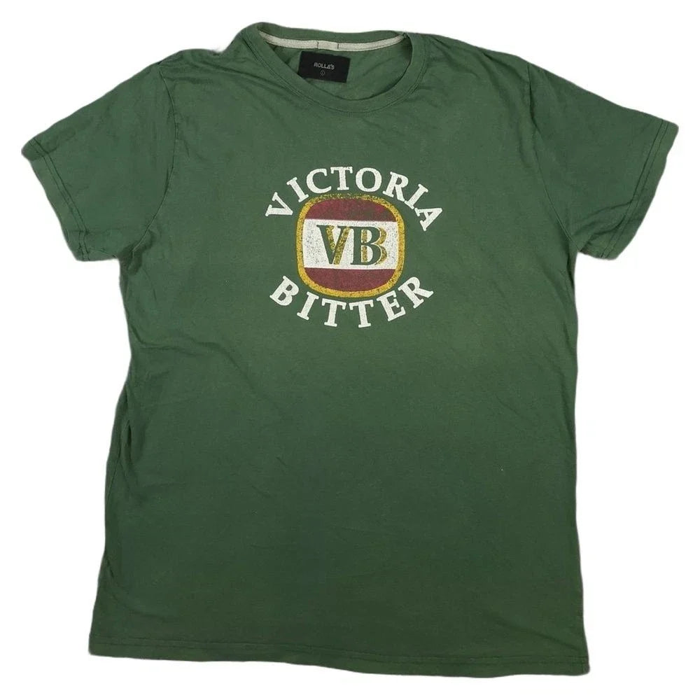 Rollas Mens LARGE Green Victoria Bitter VB Short - Adult & Kids T-Shirts, Sweatshirts & Hoodies apparel design preview 1