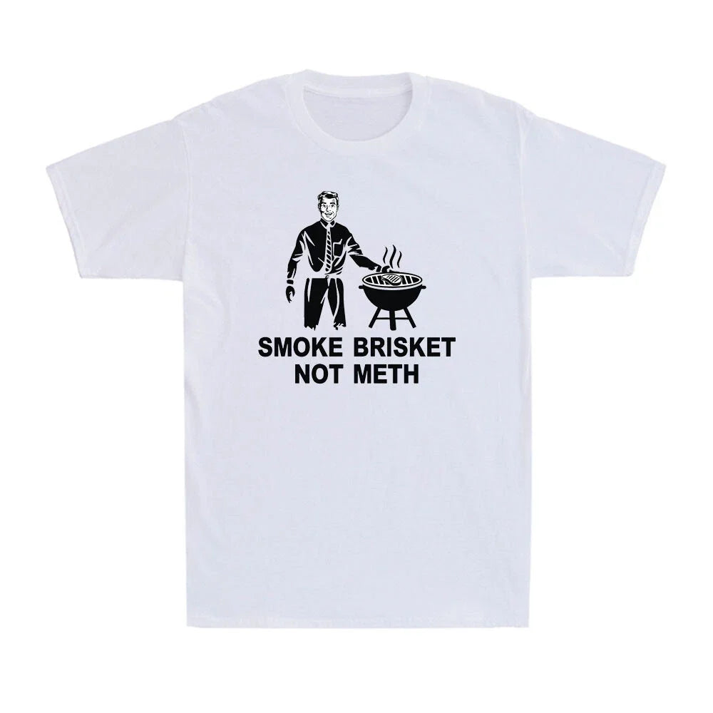 Smoke Brisket Not Meth Funny BBQ Winter Vacation Dad - Adult & Kids T-Shirts, Sweatshirts & Hoodies apparel design preview 1