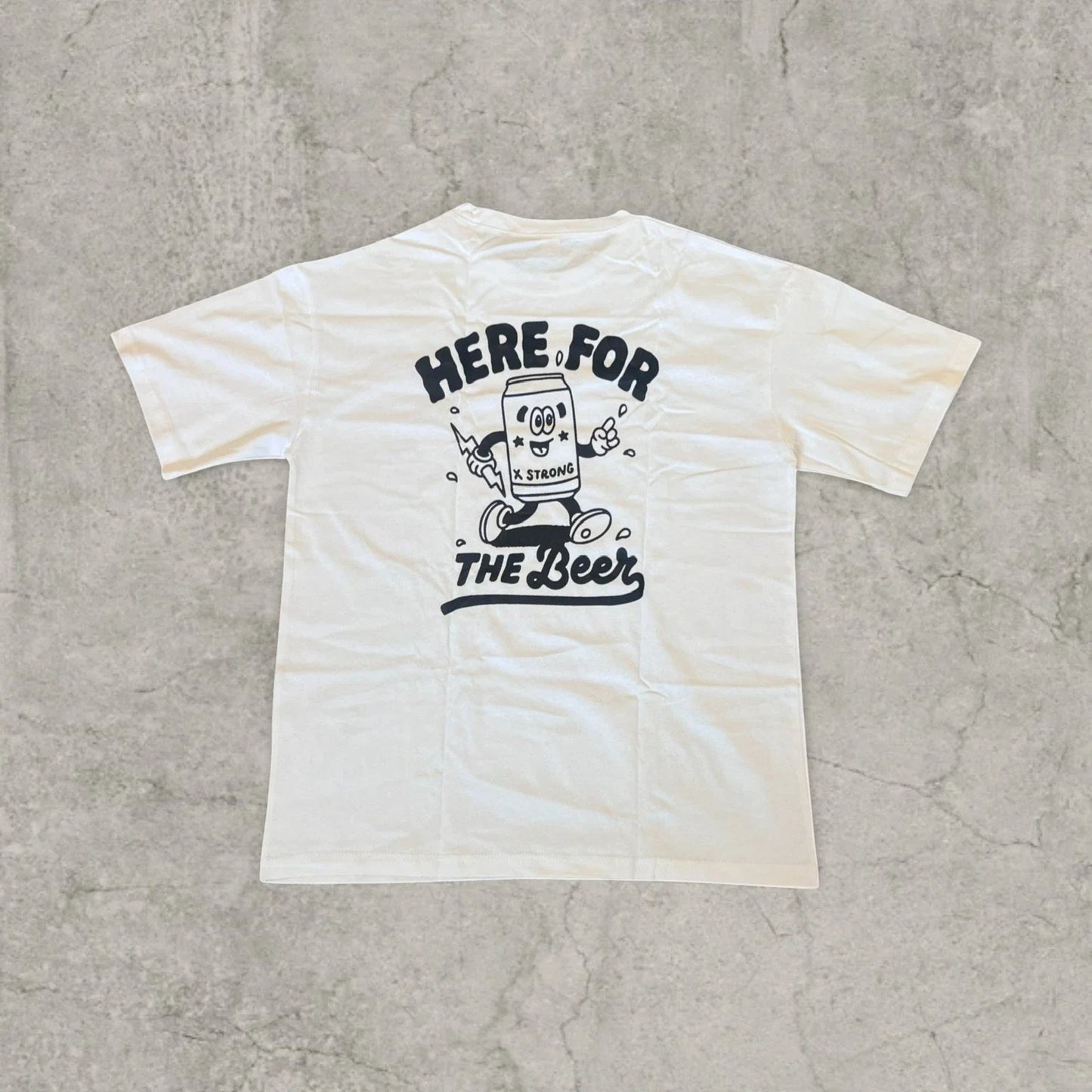 Beer vintage style with back graphic in White. Size - Adult & Kids T-Shirts, Sweatshirts & Hoodies apparel design preview 1