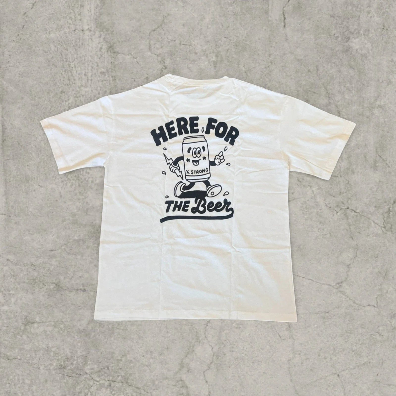 Beer vintage style with back graphic in White. Size - Adult & Kids T-Shirts, Sweatshirts & Hoodies apparel design preview 1