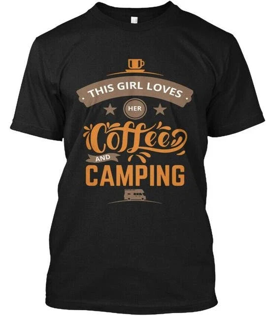 Coffee And Camping Made in the USA Size S to 5XL - Adult & Kids T-Shirts, Sweatshirts & Hoodies apparel design preview 1