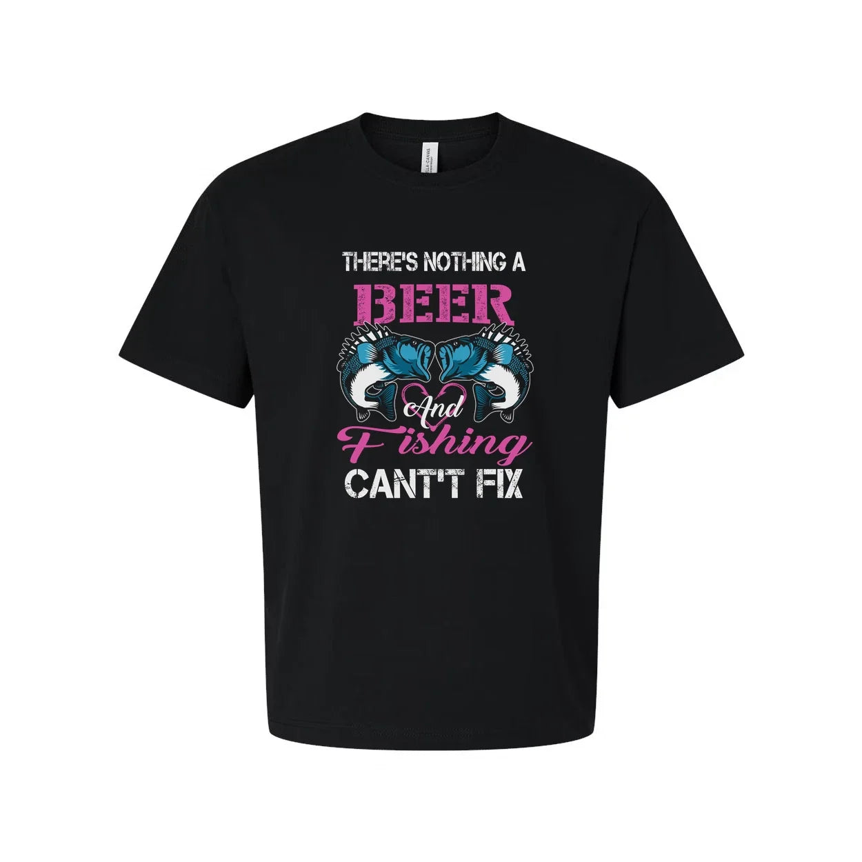 Unisex Fishing With Beer Theme Cant Fix Slogan - Adult & Kids T-Shirts, Sweatshirts & Hoodies apparel design preview 1