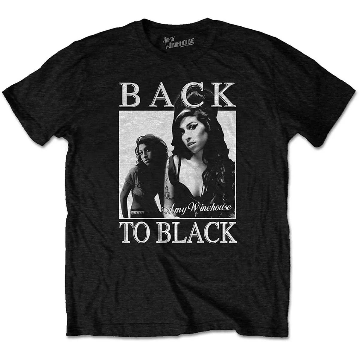 Amy Winehouse Back To Black Official Men's - Adult & Kids T-Shirts, Sweatshirts & Hoodies apparel design preview 1