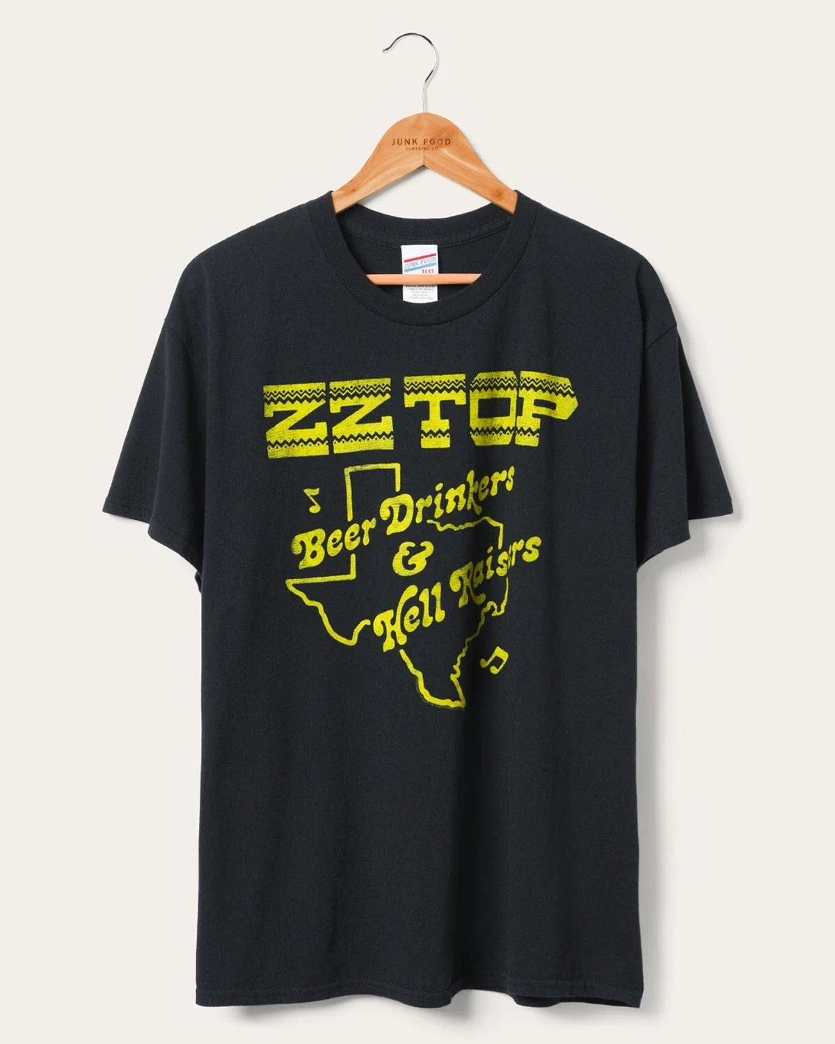 Junk Food Clothing Mens ZZ Top Beer Drinkers Hell - Adult & Kids T-Shirts, Sweatshirts & Hoodies apparel design preview 1