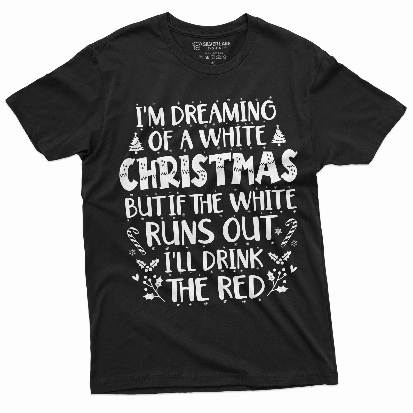 Funny Christmas Party drinking white red wine - Adult & Kids T-Shirts, Sweatshirts & Hoodies apparel design preview 1