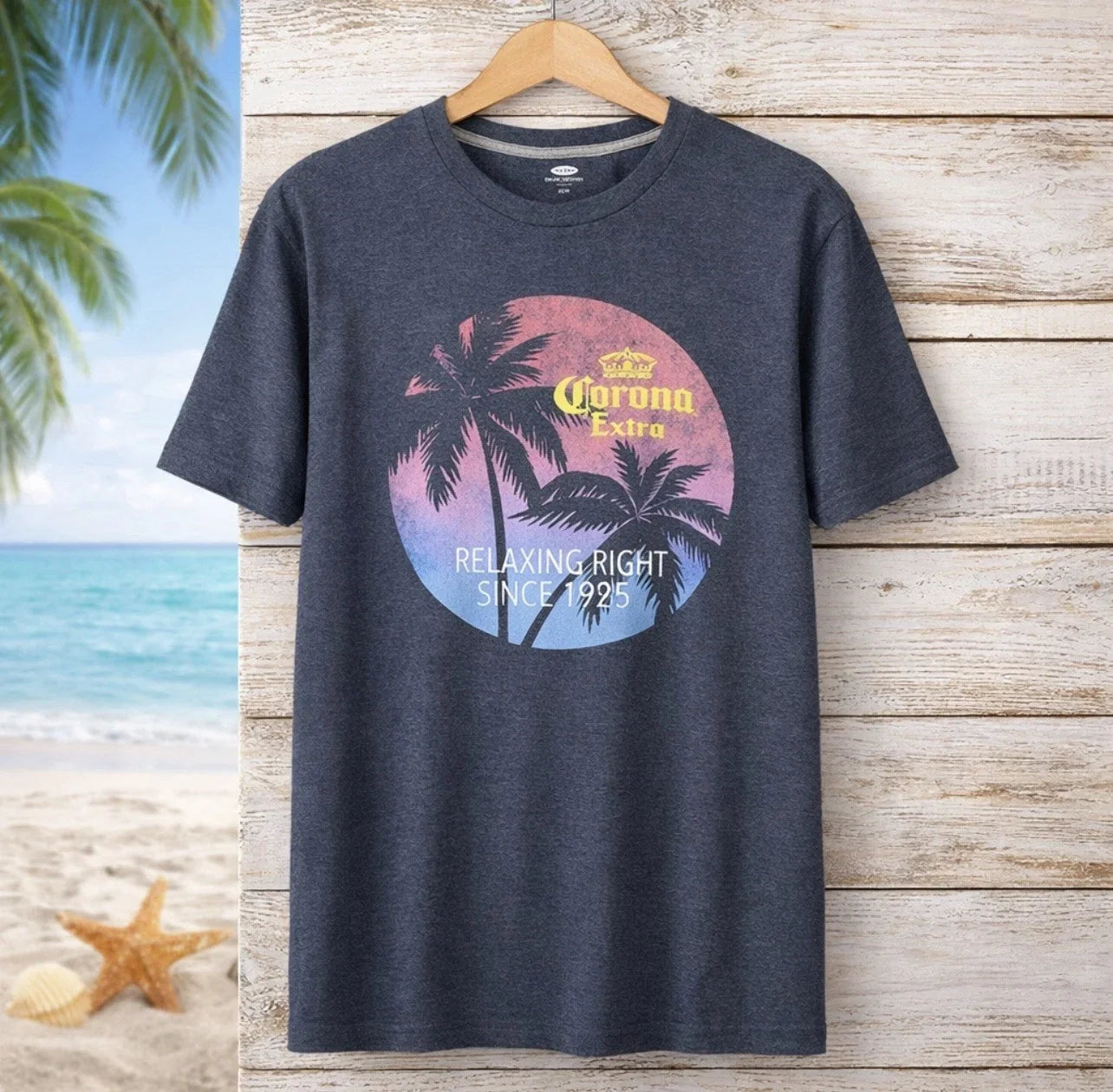 Old Navy Corona Extra Graphic Men's Size Medium - Adult & Kids T-Shirts, Sweatshirts & Hoodies apparel design preview 1
