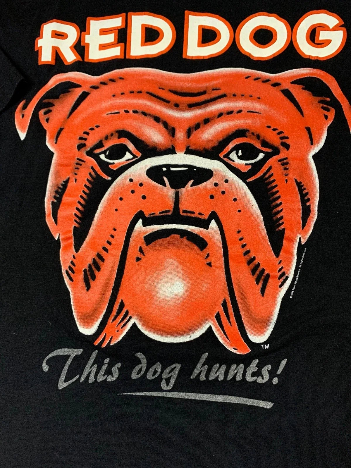 VTG 1995 RED DOG BEER YOU ARE YOUR OWN BULLDOG PROMO - Adult & Kids T-Shirts, Sweatshirts & Hoodies apparel design preview 1
