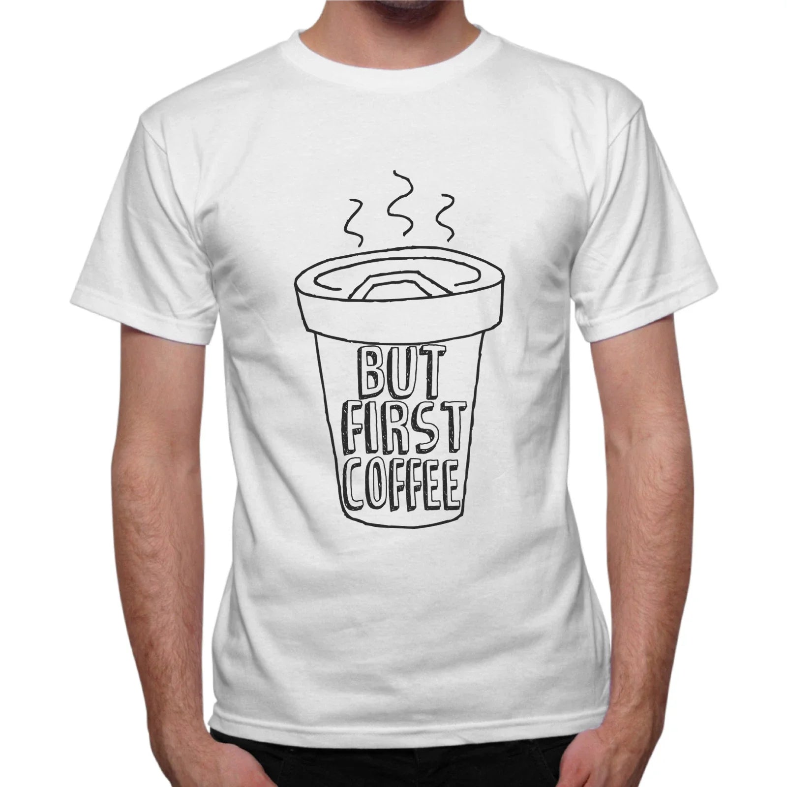 Men's Ma Prima Un Caffè First Coffee - Adult & Kids T-Shirts, Sweatshirts & Hoodies apparel design preview 1