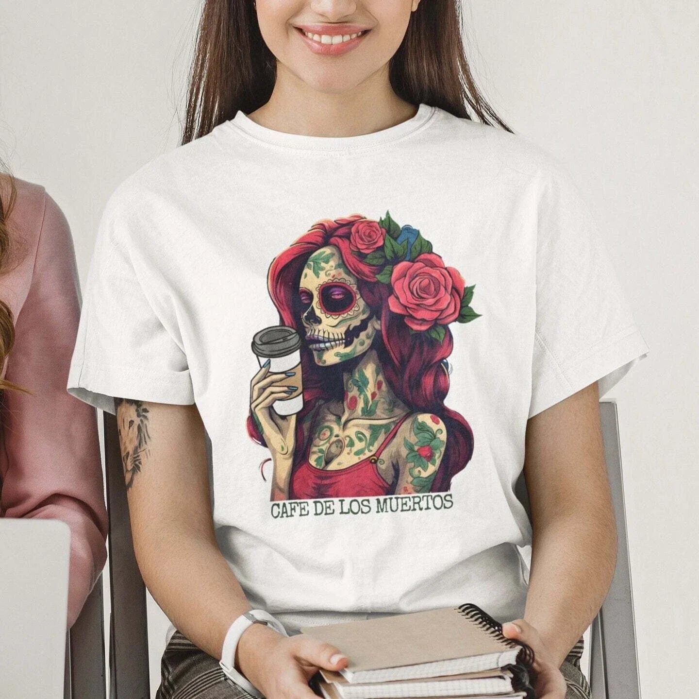 Coffee Sugar Skull - Adult & Kids T-Shirts, Sweatshirts & Hoodies apparel design preview 1