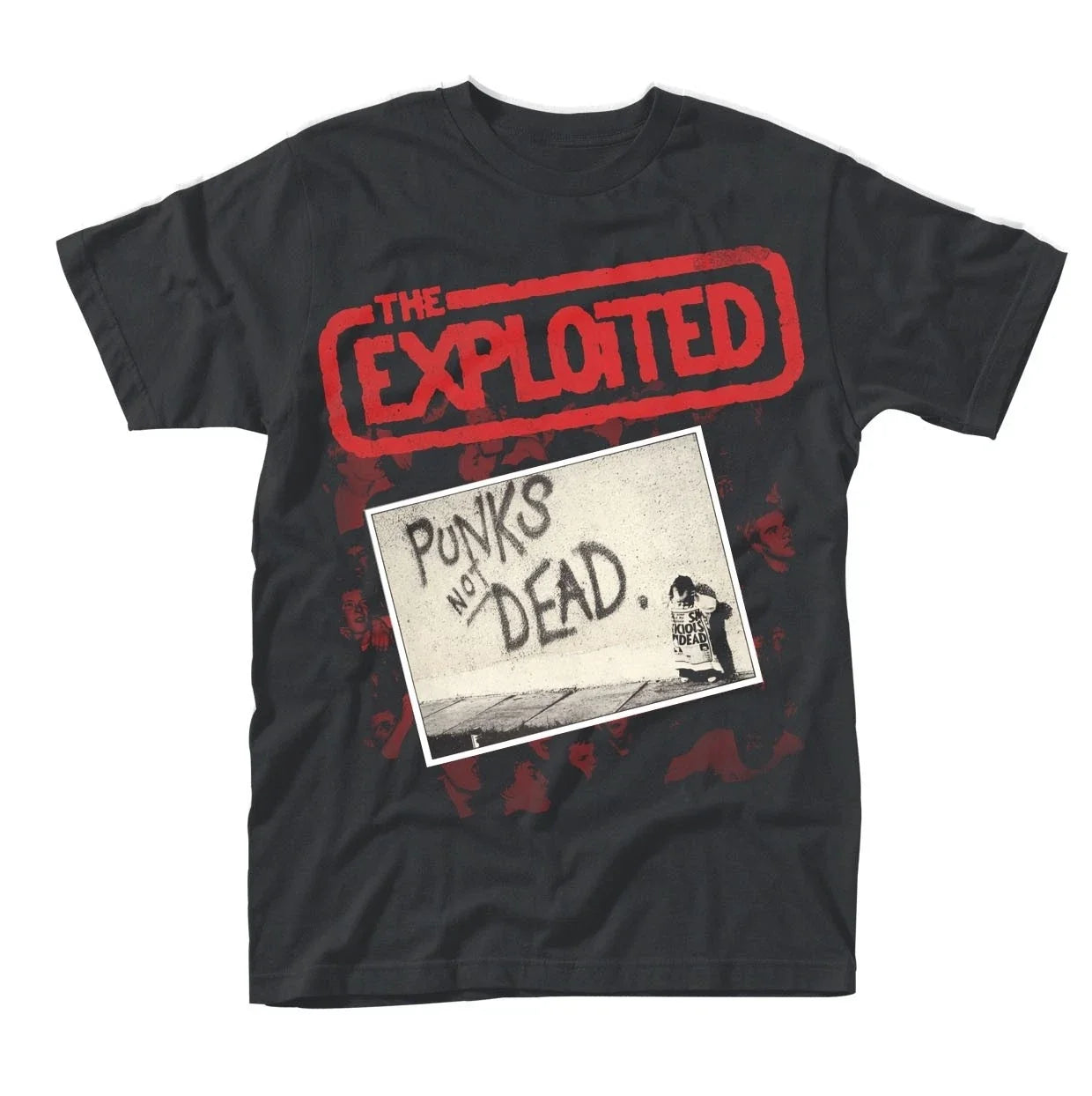 EXPLOITED, THE PUNKS NOT DEAD (ALBUM) BLACK XXX-Large - Adult & Kids T-Shirts, Sweatshirts & Hoodies apparel design preview 1