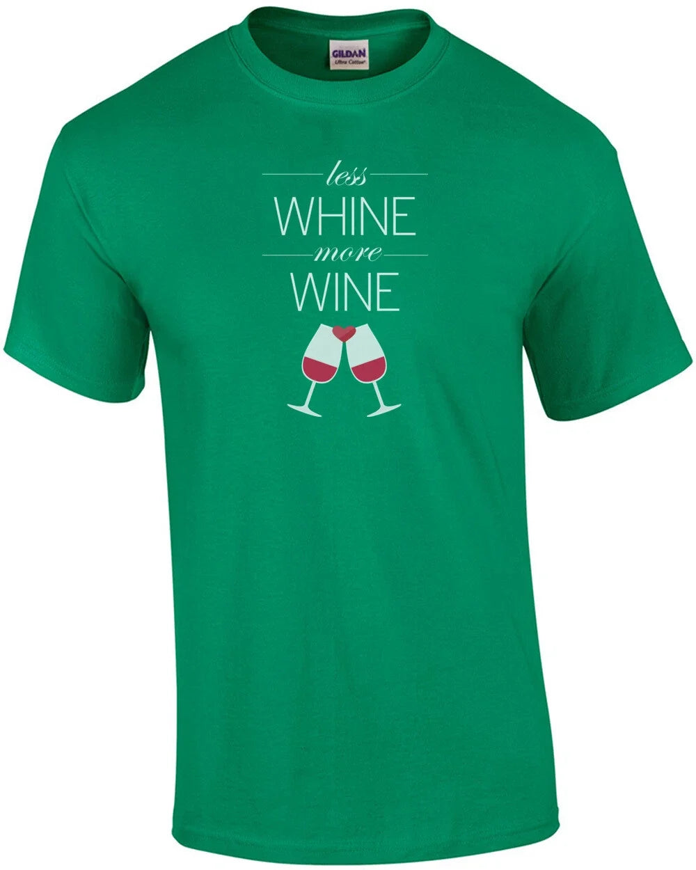 Less whine more wine funny - Adult & Kids T-Shirts, Sweatshirts & Hoodies apparel design preview 1