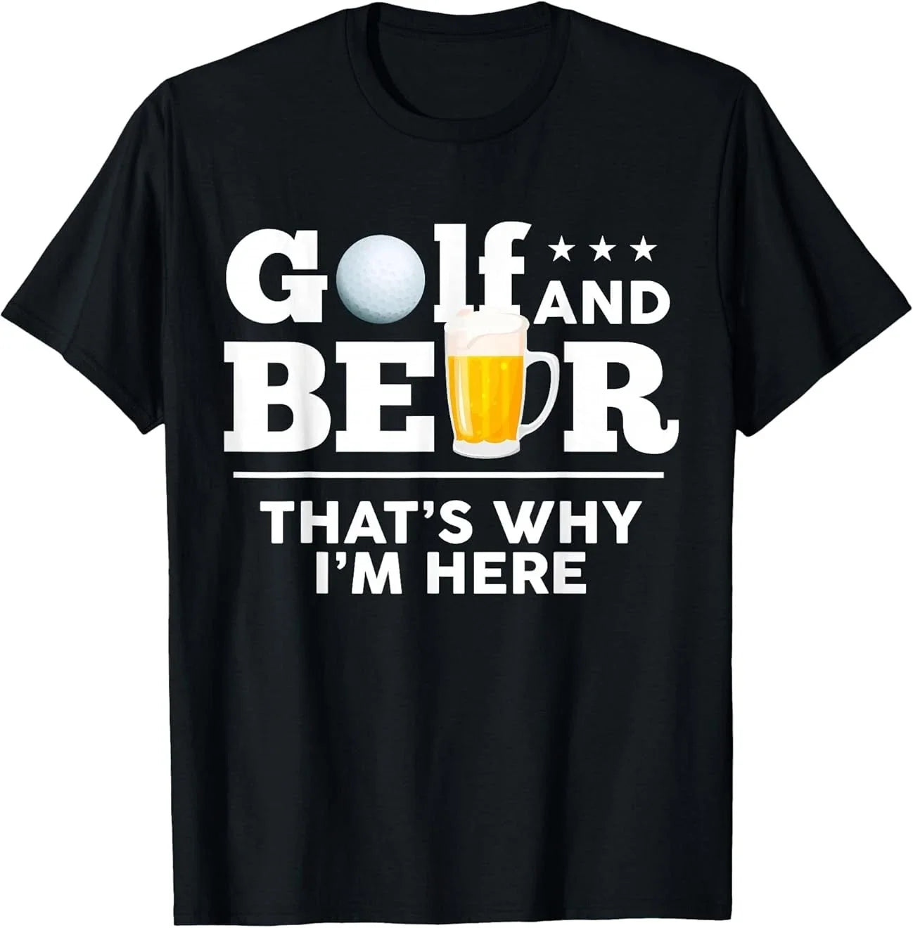 Golf and Beer Joke Dad Funny Fathers Day Drinking - Adult & Kids T-Shirts, Sweatshirts & Hoodies apparel design preview 1