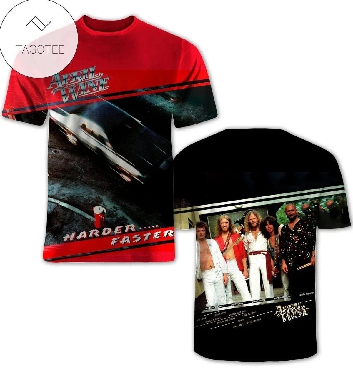 New April Wine Harder Faster Gift For Fans S-6XL 3D - Adult & Kids T-Shirts, Sweatshirts & Hoodies apparel design preview 1