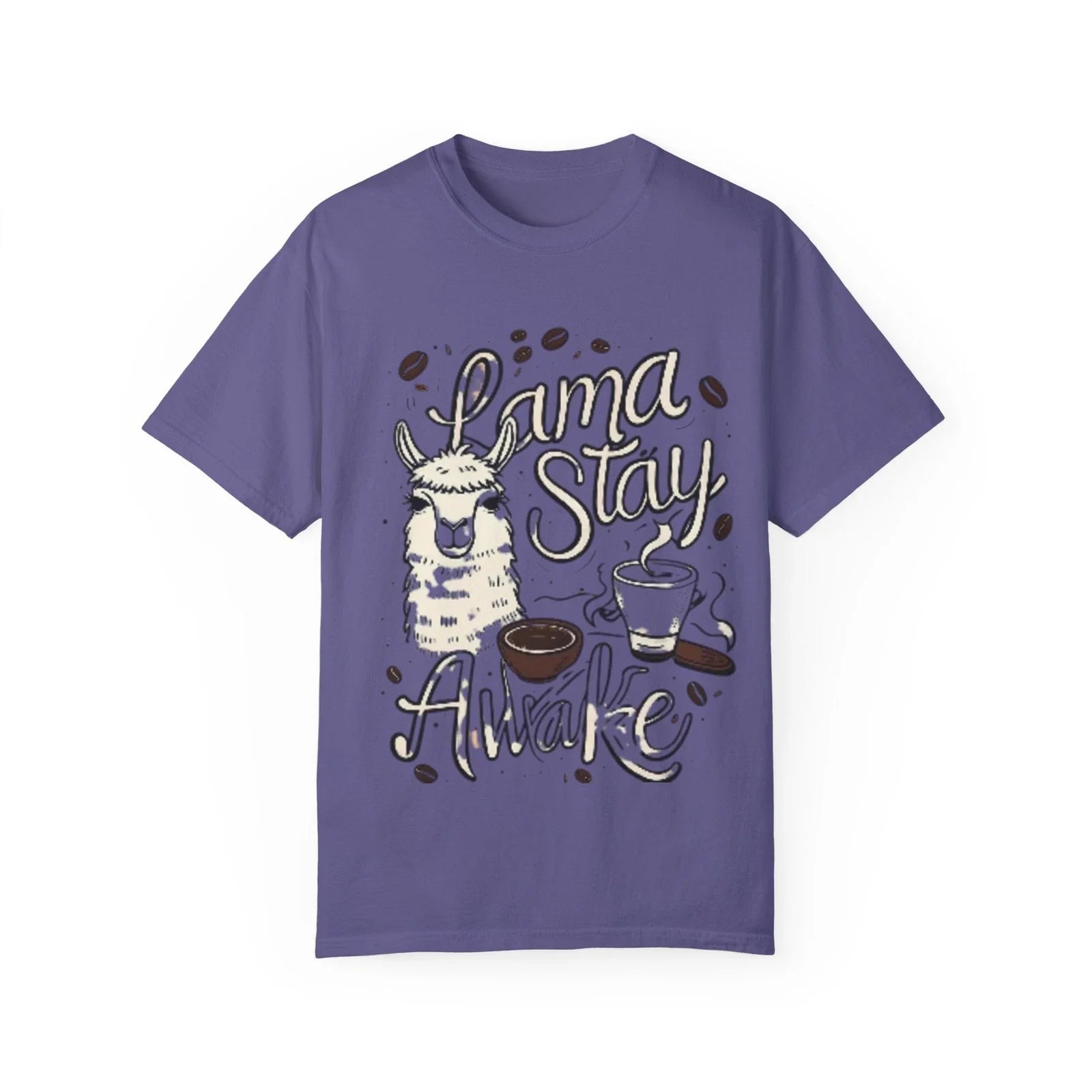 Funny Coffee Llama Cute Animal Gift for Lovers, - Adult & Kids T-Shirts, Sweatshirts & Hoodies apparel design preview 1