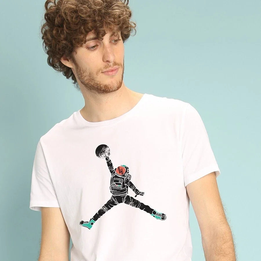 Men's Short Sleeve White, SPACE DUNK - Adult & Kids T-Shirts, Sweatshirts & Hoodies apparel design preview 1