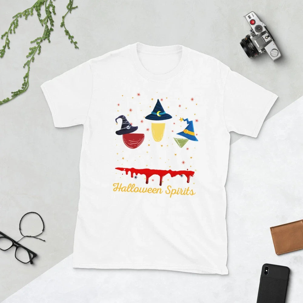 Halloween Spirits Funny Wine - Adult & Kids T-Shirts, Sweatshirts & Hoodies apparel design preview 1