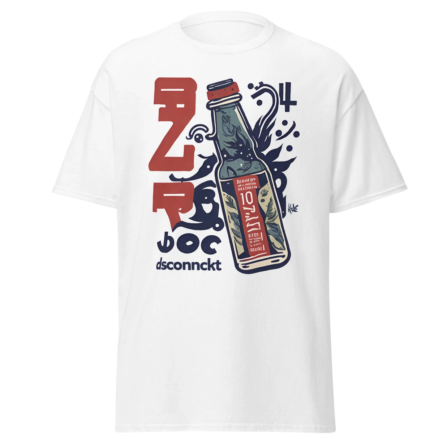 Dsconnckt Beer Bottle - Adult & Kids T-Shirts, Sweatshirts & Hoodies apparel design preview 1