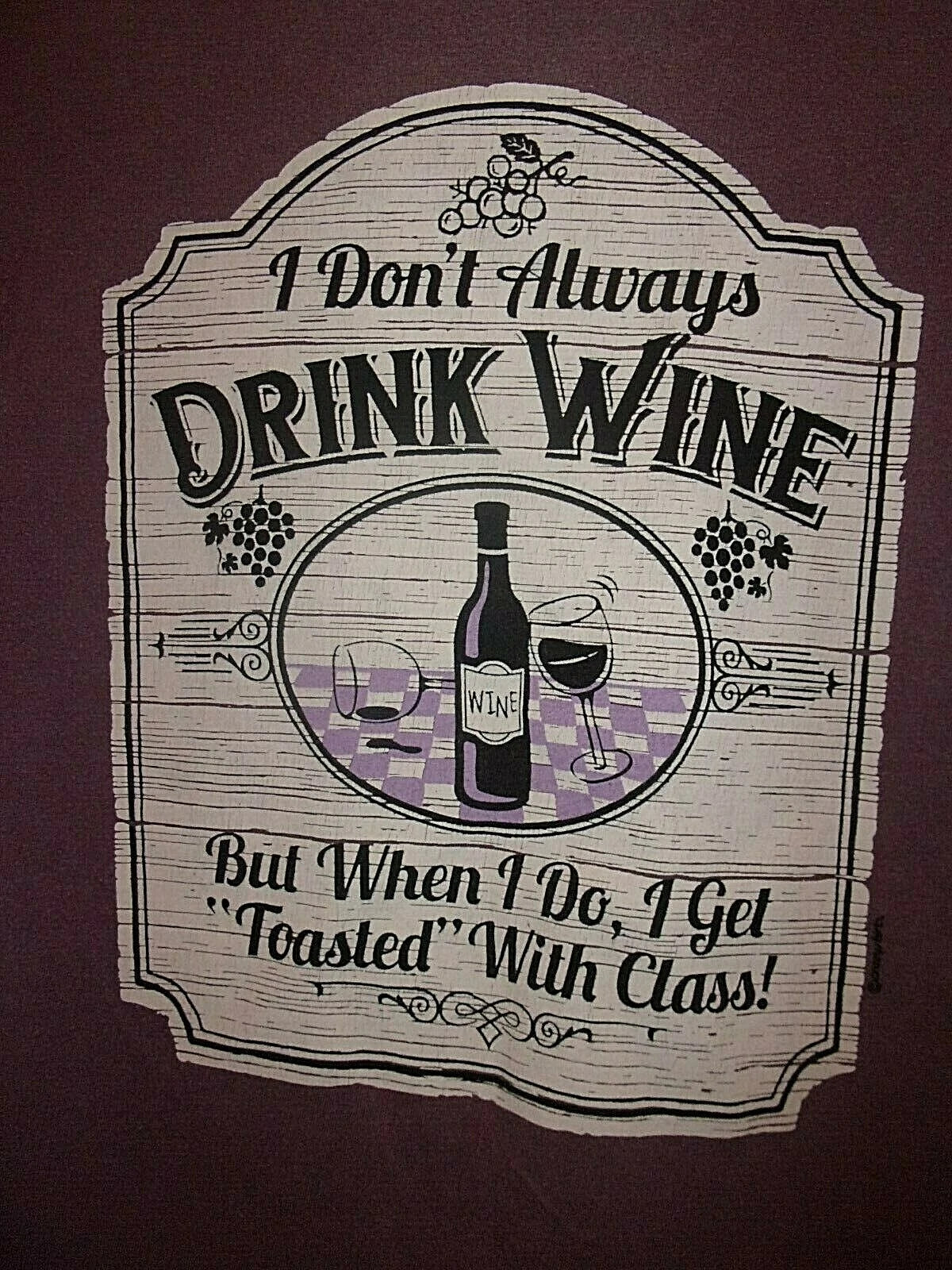 Drink Wine purple S Dyed crazy - Adult & Kids T-Shirts, Sweatshirts & Hoodies apparel design preview 1