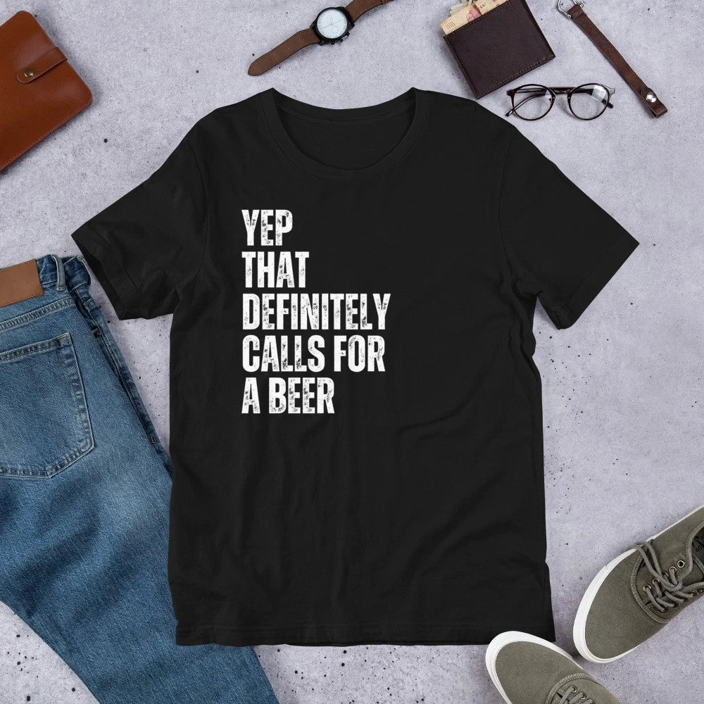 That definitely calls for a beer Funny Saint Patricks - Adult & Kids T-Shirts, Sweatshirts & Hoodies apparel design preview 1