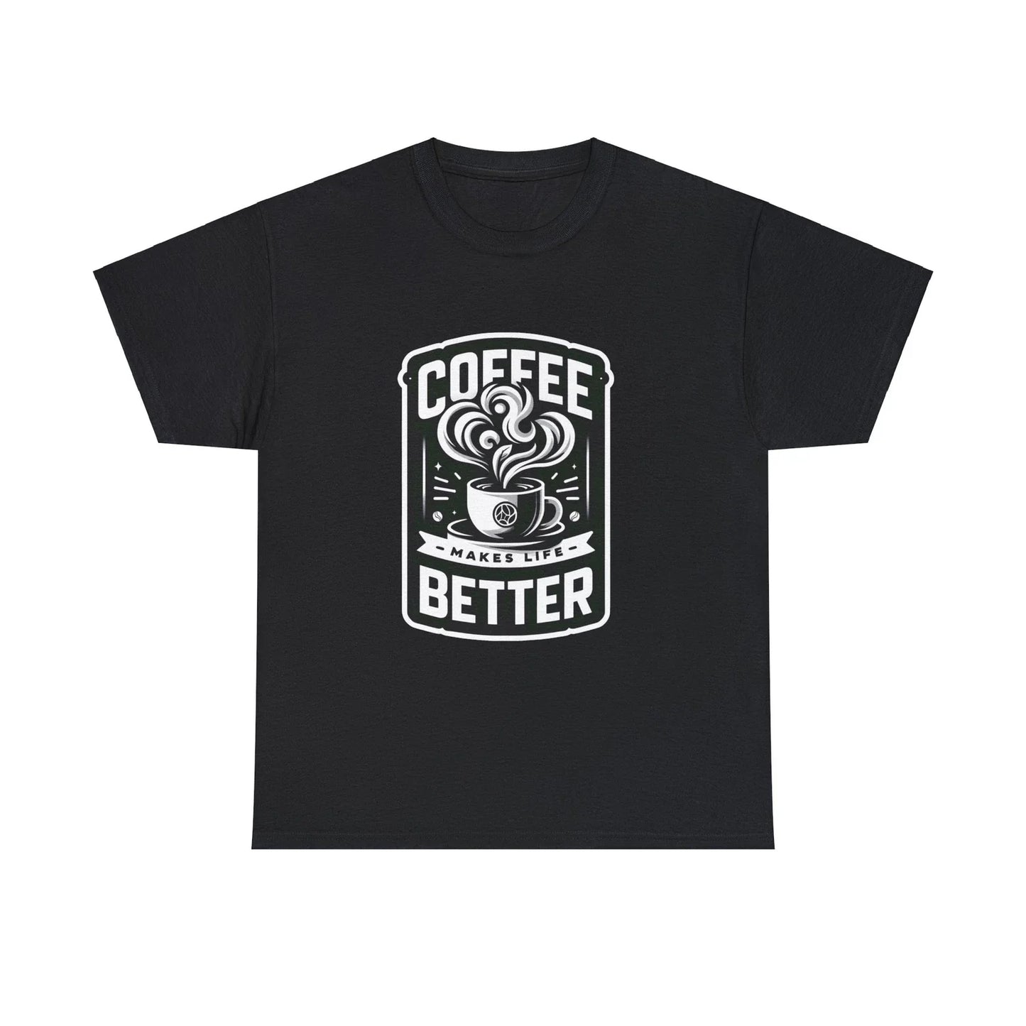 Coffee black and white make life better - Adult & Kids T-Shirts, Sweatshirts & Hoodies apparel design preview 1
