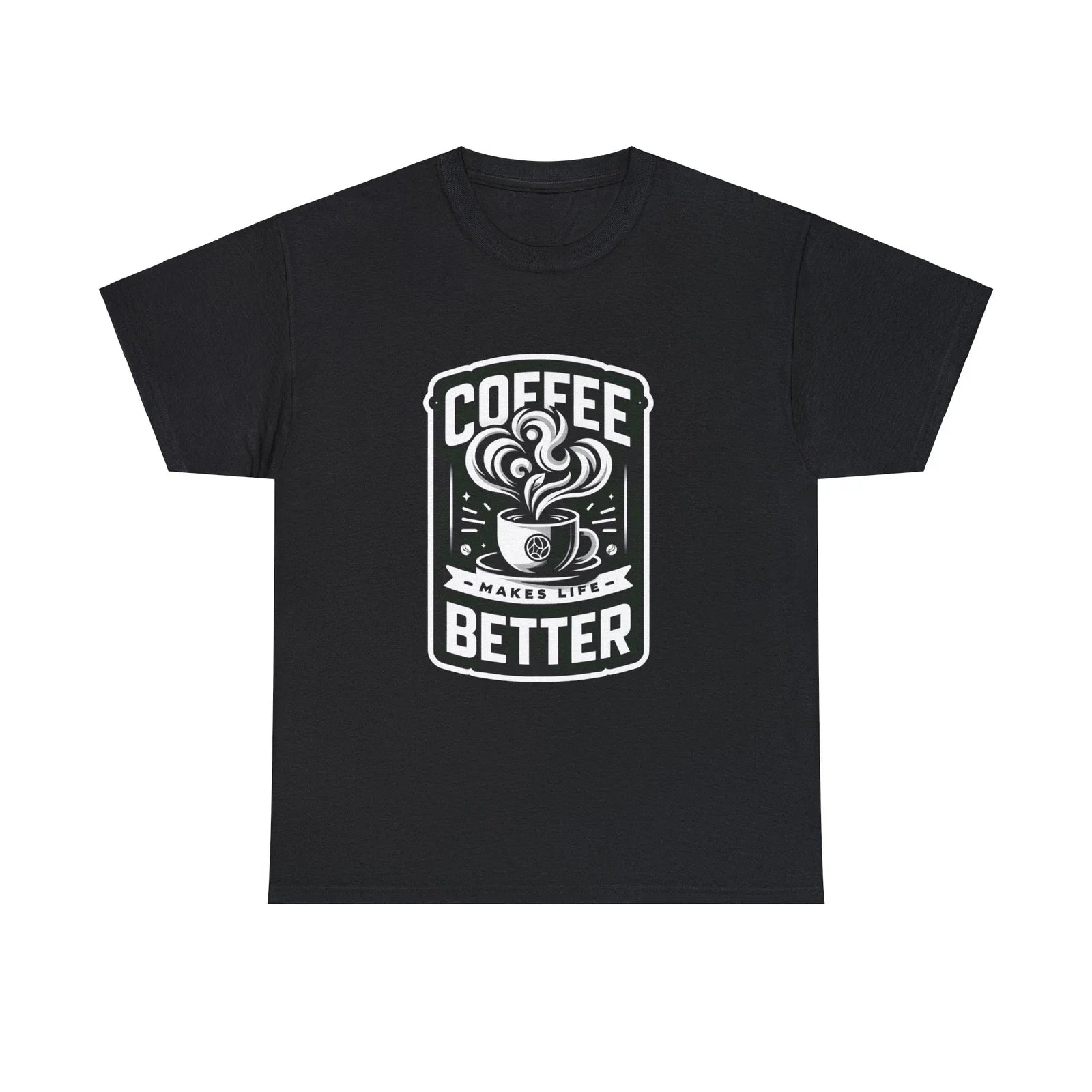 Coffee black and white make life better - Adult & Kids T-Shirts, Sweatshirts & Hoodies apparel design preview 1