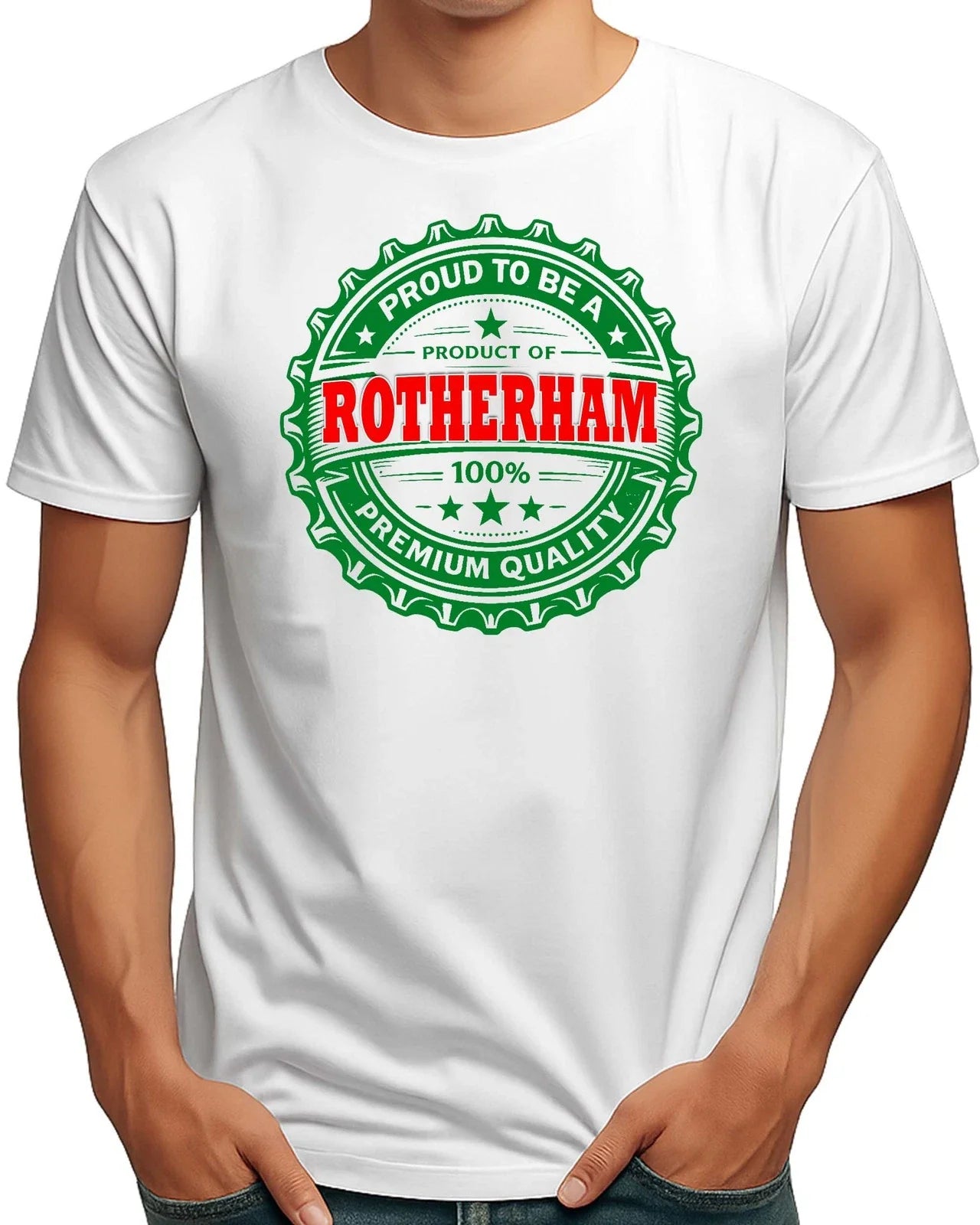 ROTHERHAM BOTTLE TOP MENS FUNNY BEER - Adult & Kids T-Shirts, Sweatshirts & Hoodies apparel design preview 1