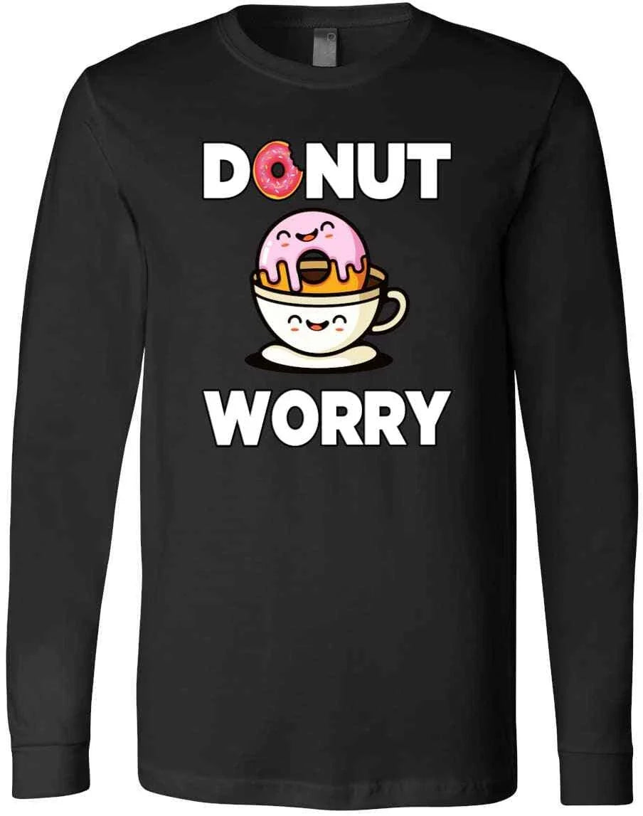 Donut Worry Funny Coffee Cup Lover Gift Sarcastic - Adult & Kids T-Shirts, Sweatshirts & Hoodies apparel design preview 1
