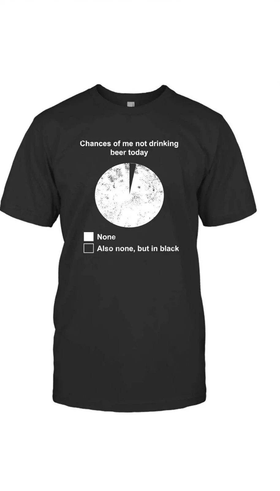●Beer Funny Chances Of Me Not Drinking Today - Adult & Kids T-Shirts, Sweatshirts & Hoodies apparel design preview 1