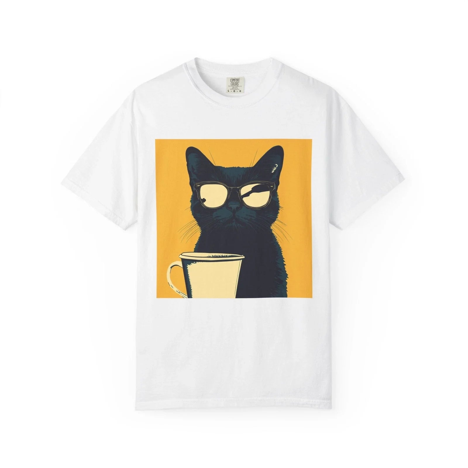 Cool Cat Coffee Lover Funny Unisex Graphic Gift for - Adult & Kids T-Shirts, Sweatshirts & Hoodies apparel design preview 1