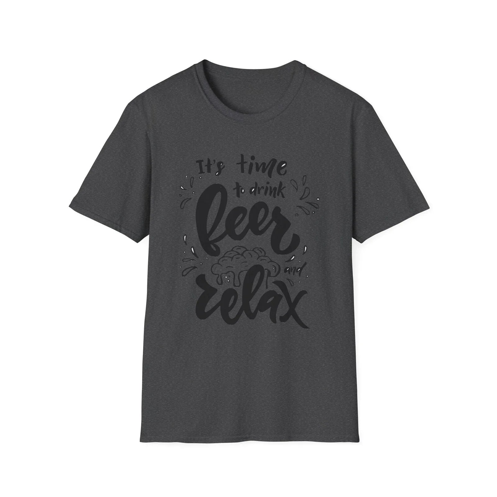 It's Time to Drink Beer Relax Typography - Adult & Kids T-Shirts, Sweatshirts & Hoodies apparel design preview 1