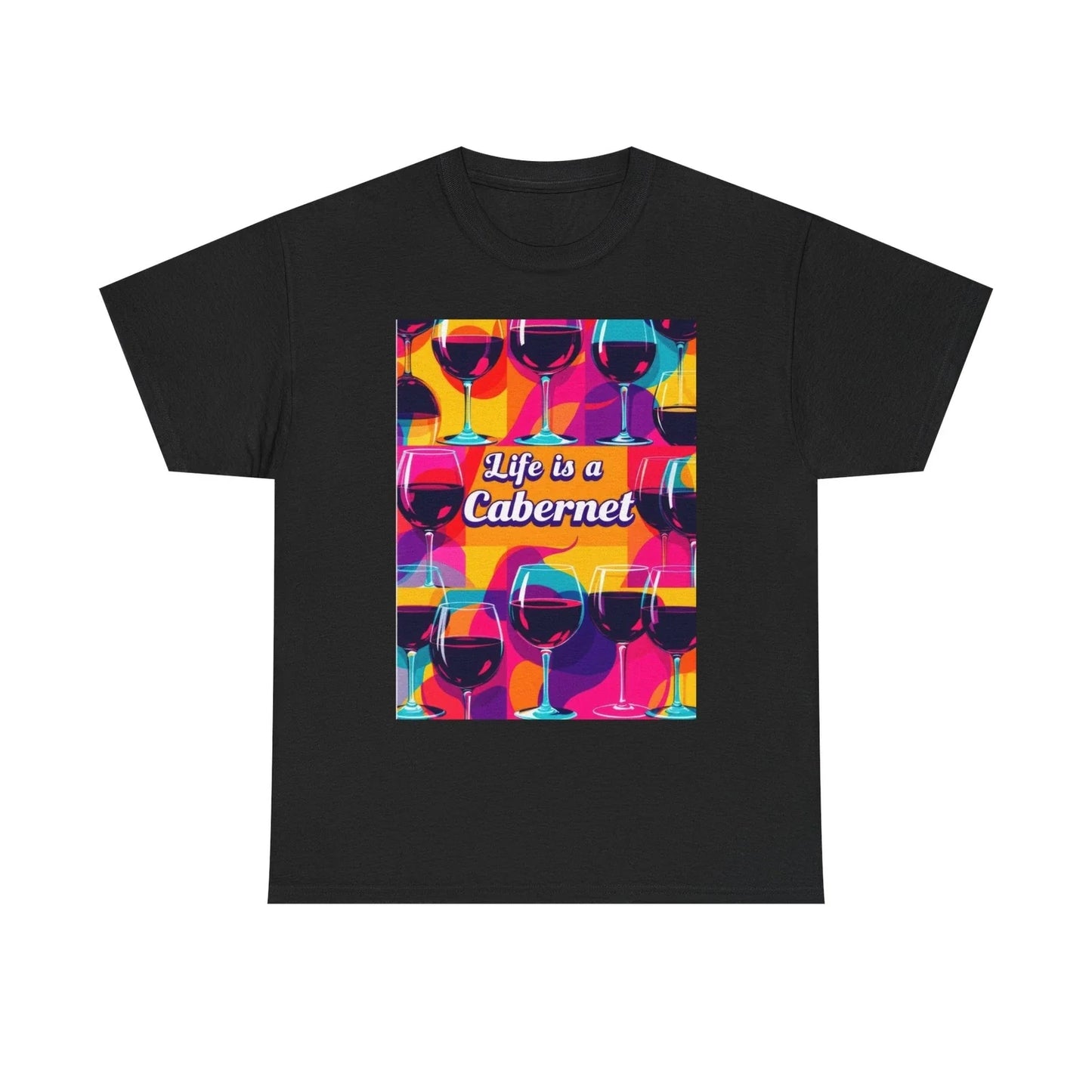 Life Is A Cabernet Cute Funny Wine Lover Enthusiasts - Adult & Kids T-Shirts, Sweatshirts & Hoodies apparel design preview 1