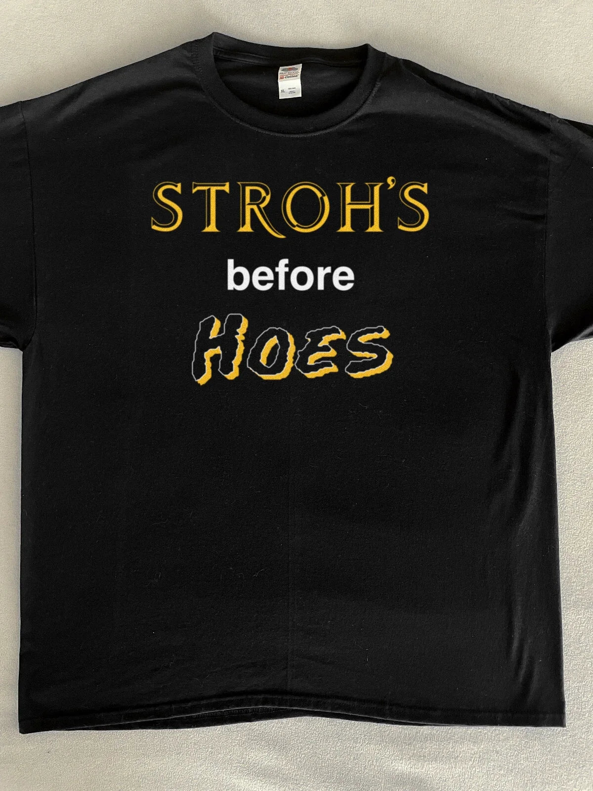 Stroh's Before Hoes Beer Detroit Party Funny - Adult & Kids T-Shirts, Sweatshirts & Hoodies apparel design preview 1