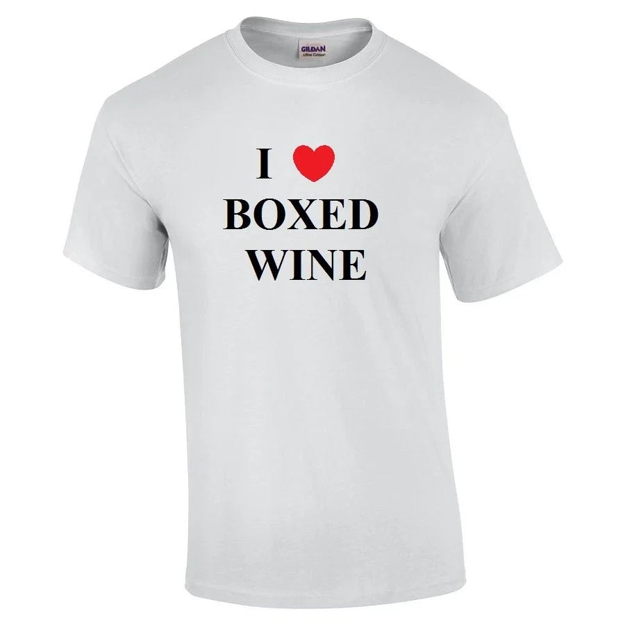 I Heart love Boxed Wine Funny Adult Cotton S 5XL - Adult & Kids T-Shirts, Sweatshirts & Hoodies apparel design preview 1