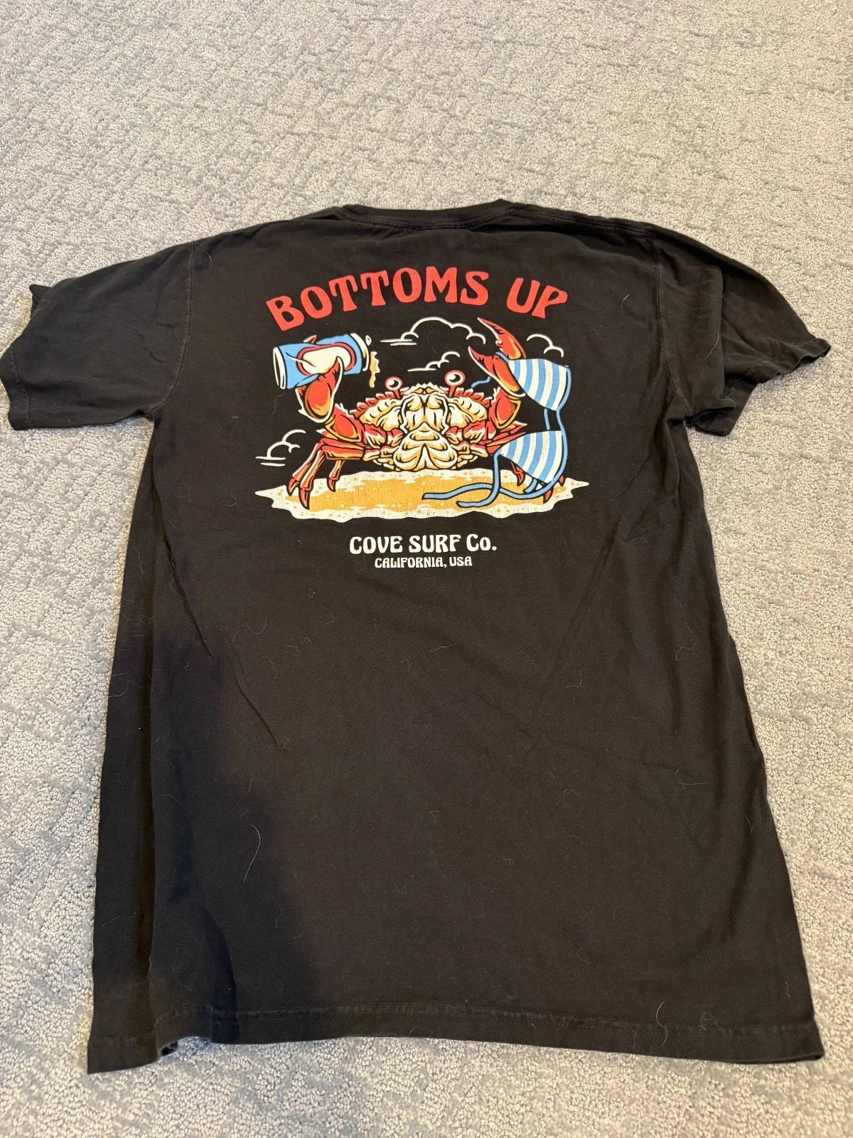 COVE Small Graphic Bottoms Up Surf Company California - Adult & Kids T-Shirts, Sweatshirts & Hoodies apparel design preview 1