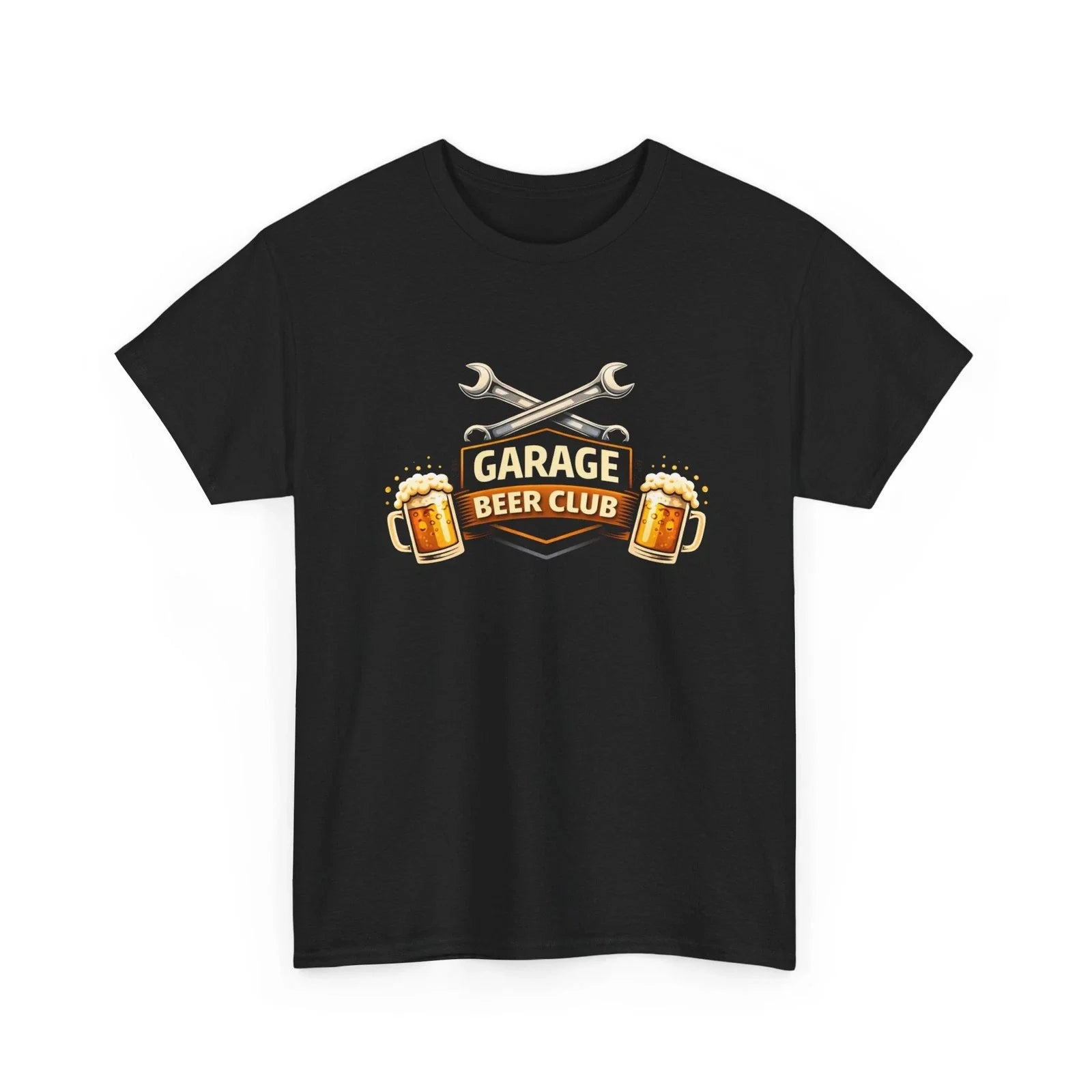 Garage Beer Club Wrenches Mugs Logo Mechanic - Adult & Kids T-Shirts, Sweatshirts & Hoodies apparel design preview 1