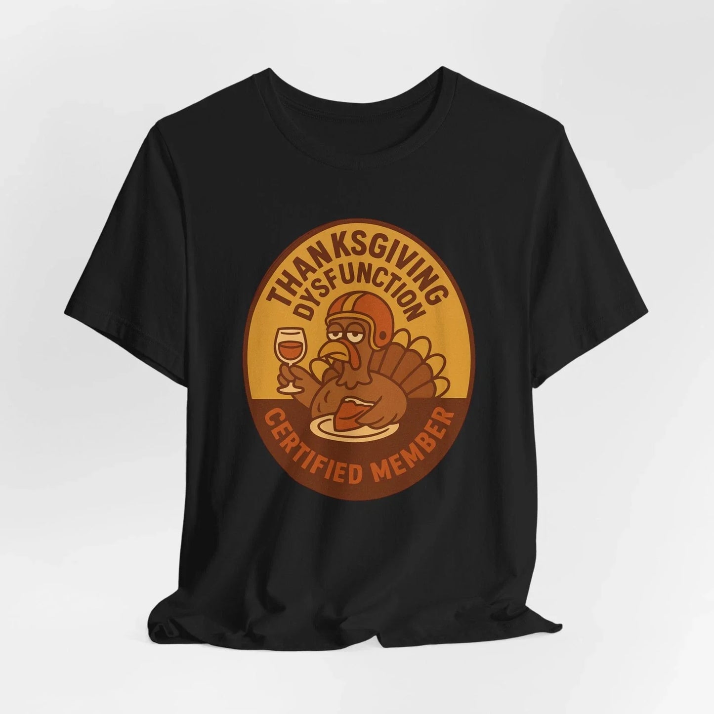 Thanksgiving Dysfunction Certified Member Funny Retro - Adult & Kids T-Shirts, Sweatshirts & Hoodies apparel design preview 1