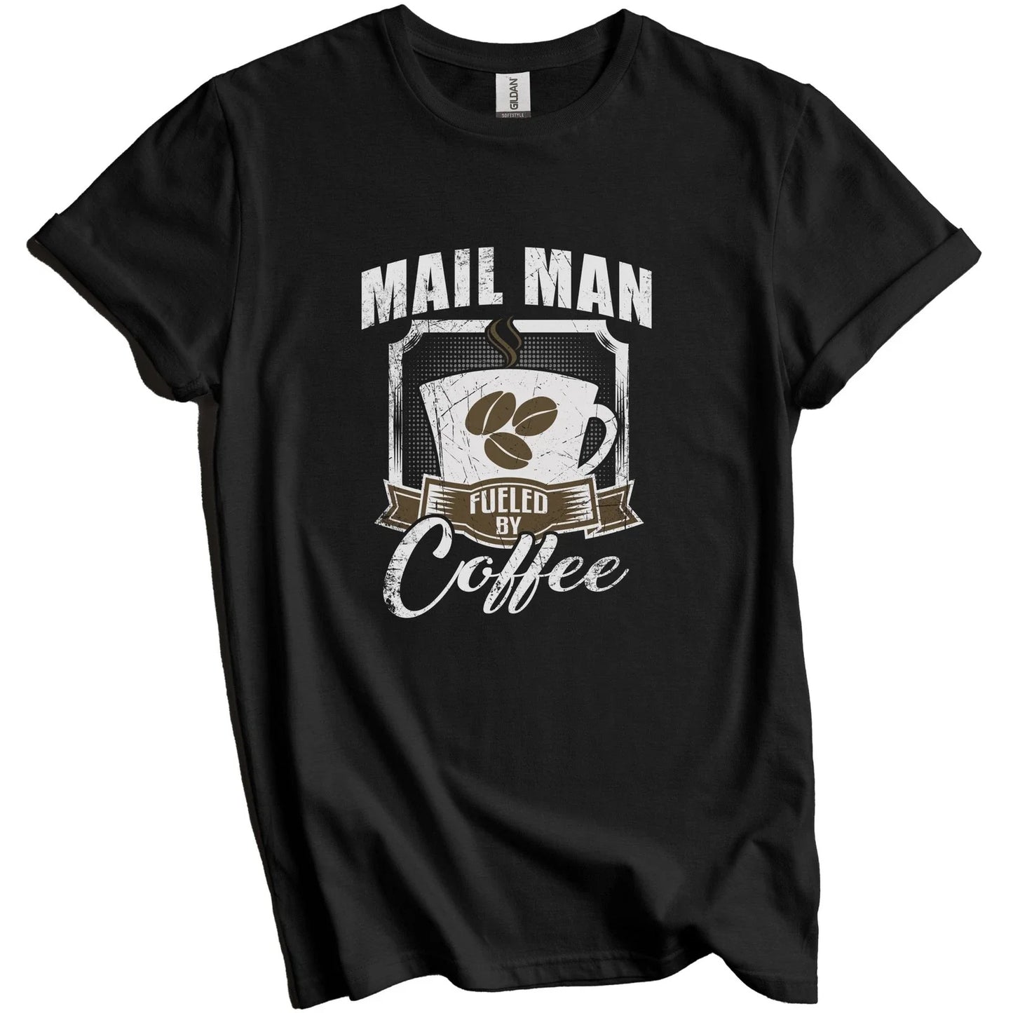 Mail Man Fueled By Coffee Funny Gift for - Adult & Kids T-Shirts, Sweatshirts & Hoodies apparel design preview 1