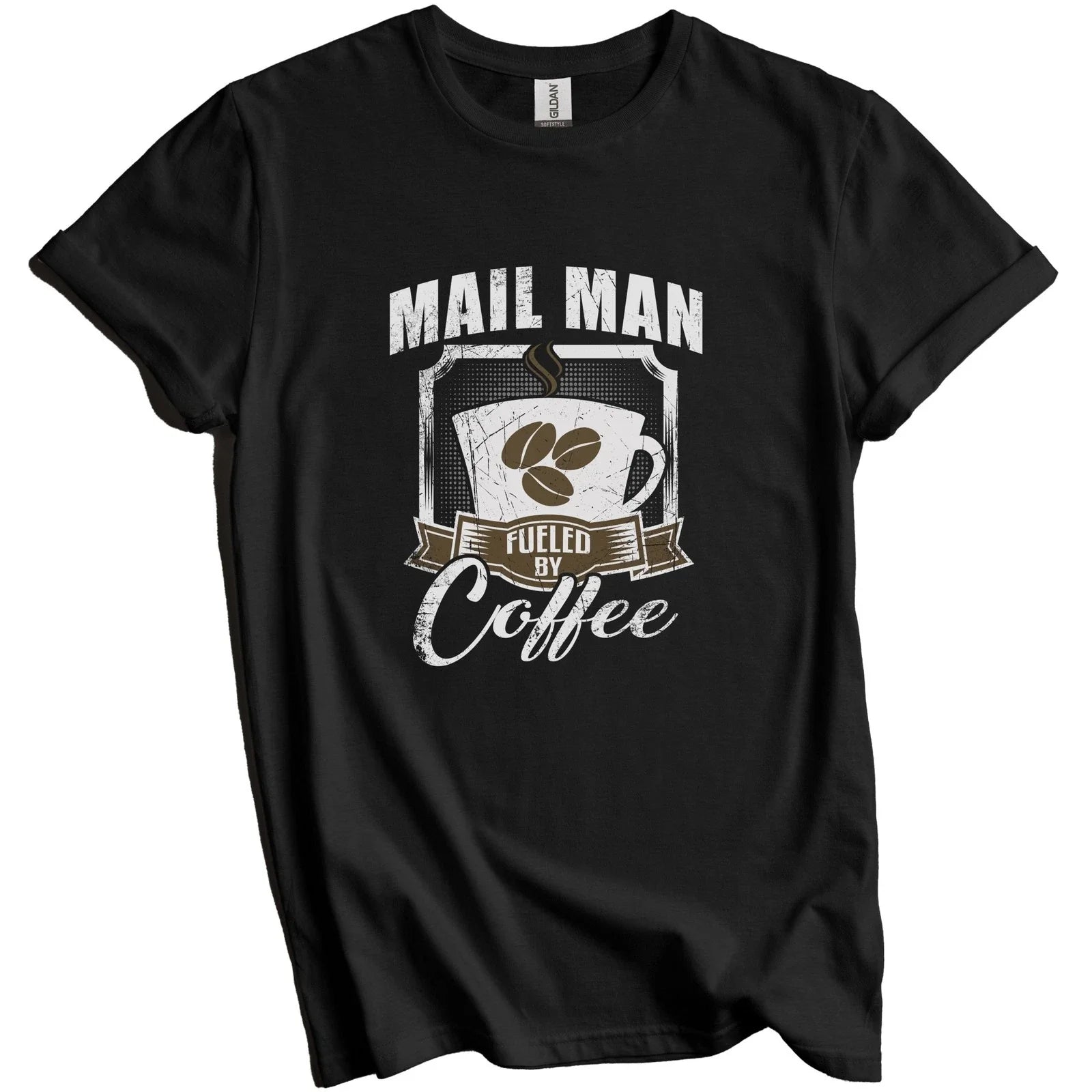 Mail Man Fueled By Coffee Funny Gift for - Adult & Kids T-Shirts, Sweatshirts & Hoodies apparel design preview 1