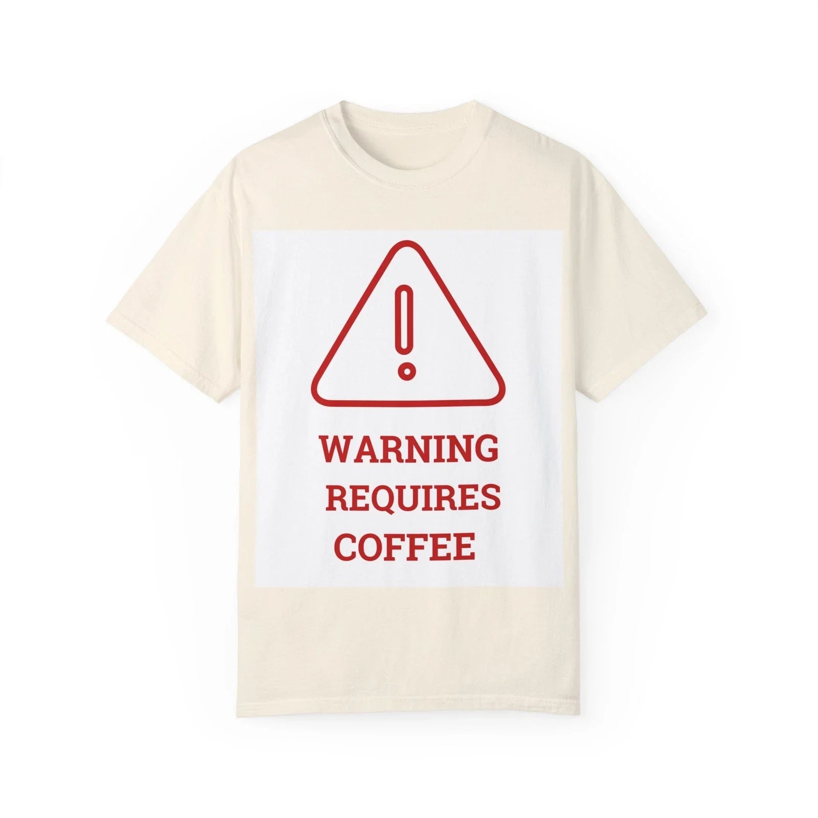 Funny Warning Requires Coffee Humorous Sarcastic - Adult & Kids T-Shirts, Sweatshirts & Hoodies apparel design preview 1